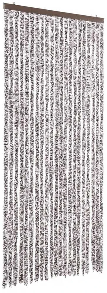 Užuolaida nuo vabzdžių, ruda ir smėlio, 90x200cm, šenilis
