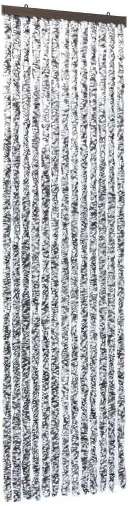 Užuolaida nuo vabzdžių, ruda ir smėlio, 90x200cm, šenilis