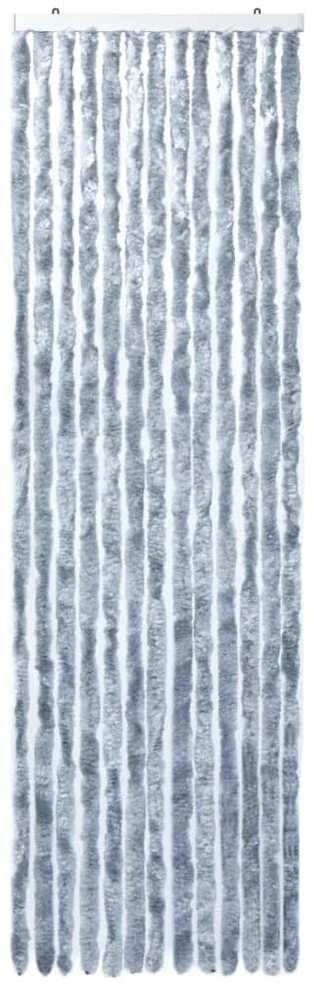 Užuolaida nuo vabzdžių, sidabrinės spalvos, 56x200cm, šenilis