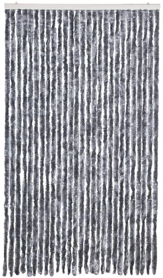 Užuolaida nuo vabzdžių, sidabrinės spalvos, 118x220cm, šenilis