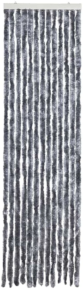 Užuolaida nuo vabzdžių, sidabrinės spalvos, 56x200cm, šenilis