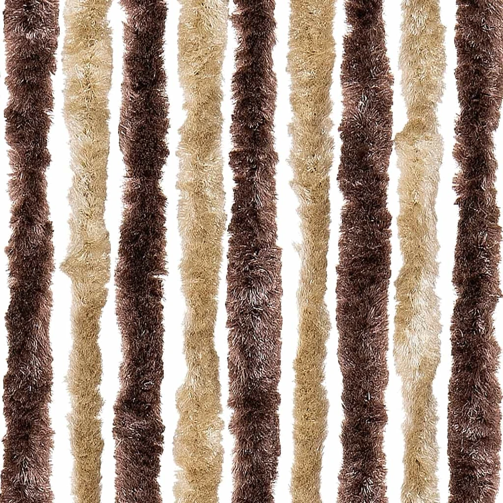 Užuolaida nuo vabzdžių, smėl. ir švies. rud., 90x220 cm šenilis