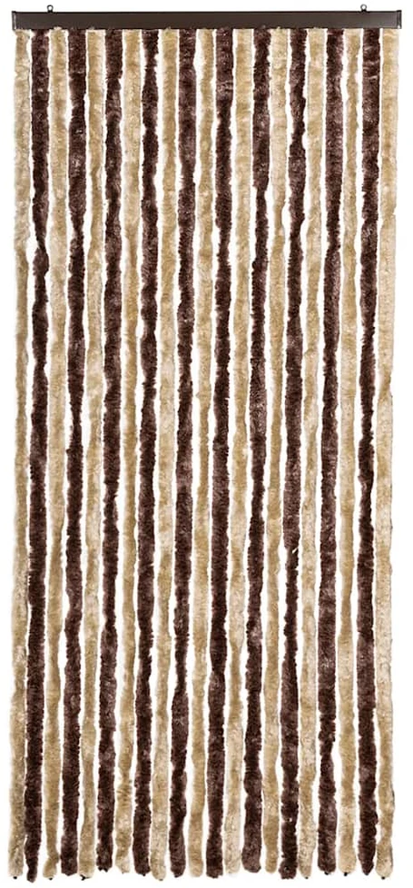 Užuolaida nuo vabzdžių, smėl. ir švies. rud., 90x220 cm šenilis