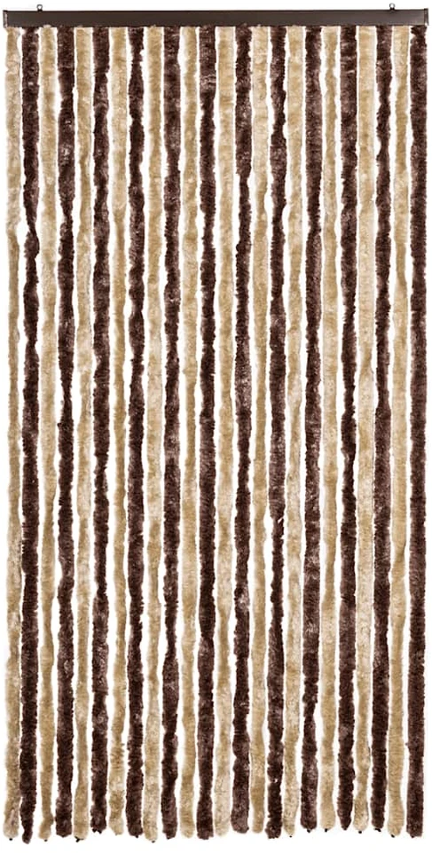 Užuolaida nuo vabzdžių, smėl. ir švies. rud. 100x220 cm šenilis