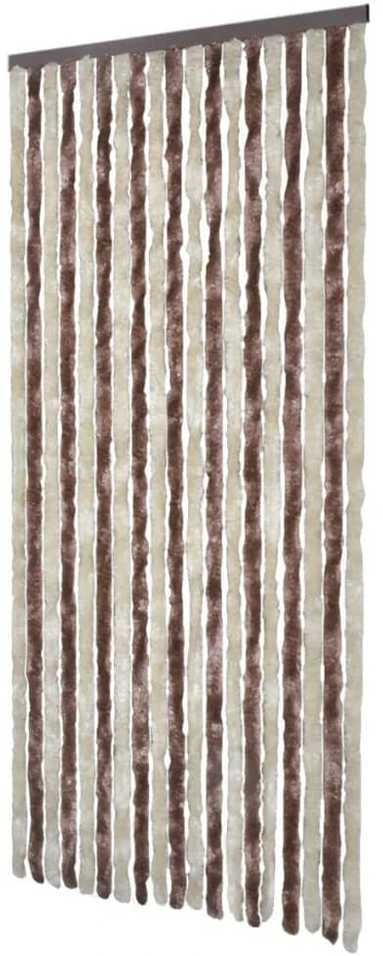 Užuolaida nuo vabzdžių, smėl. ir švies. rud., 90x220 cm šenilis