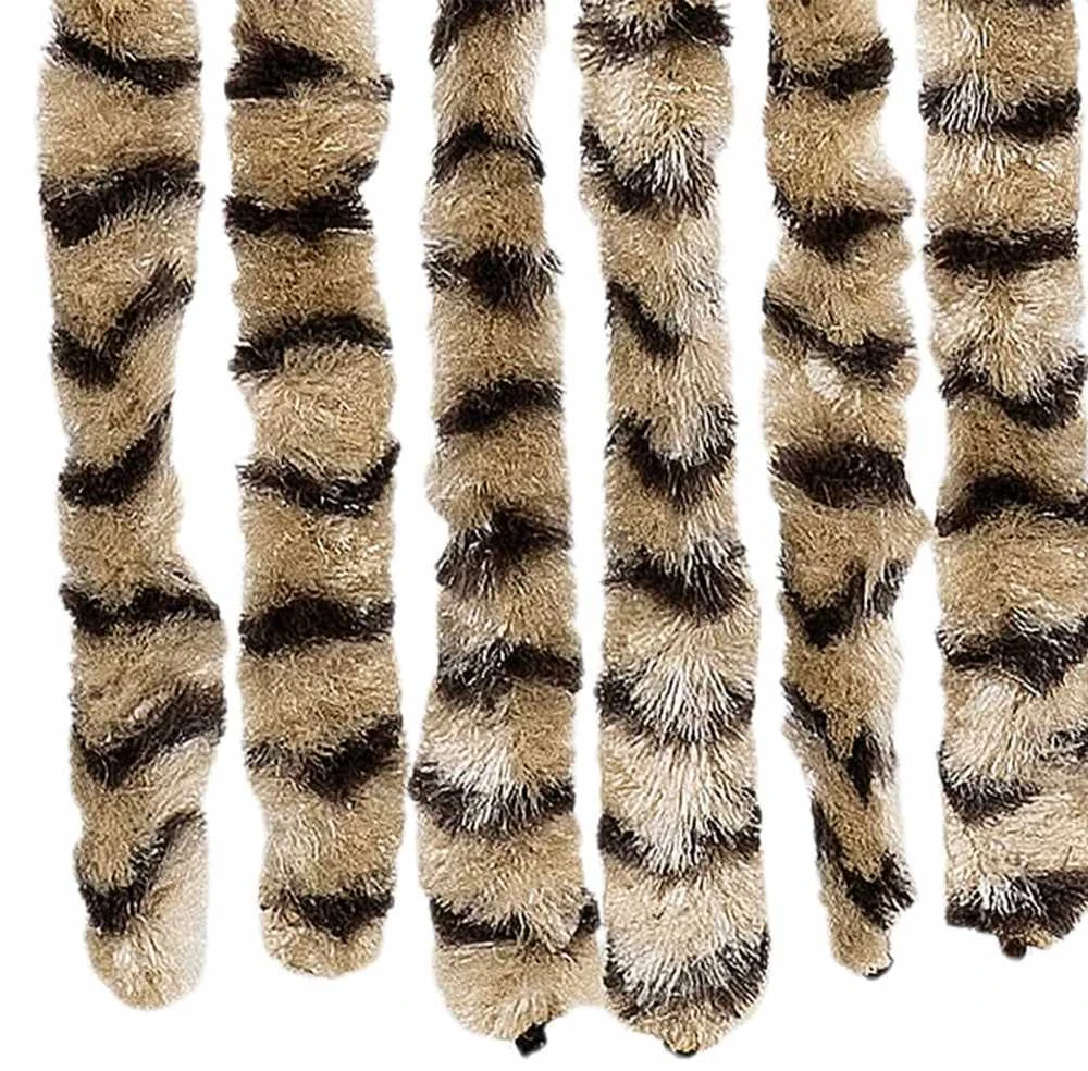 Užuolaida nuo vabzdžių, smėlio ir ruda, 90x220cm šenilis