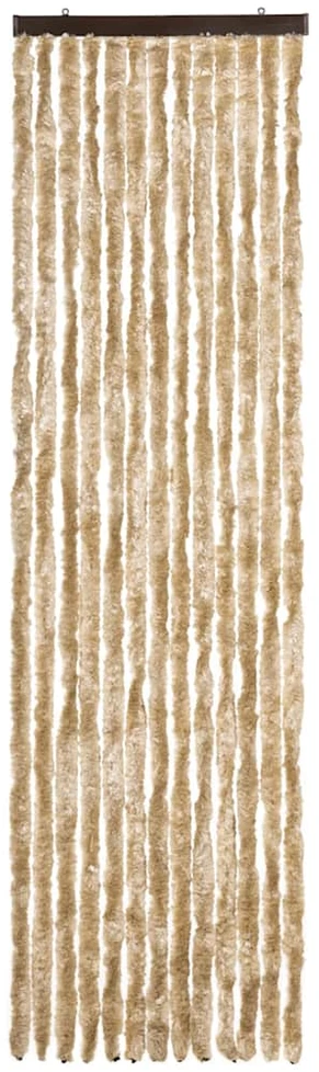 Užuolaida nuo vabzdžių, smėlio spalvos, 56x200cm, šenilis