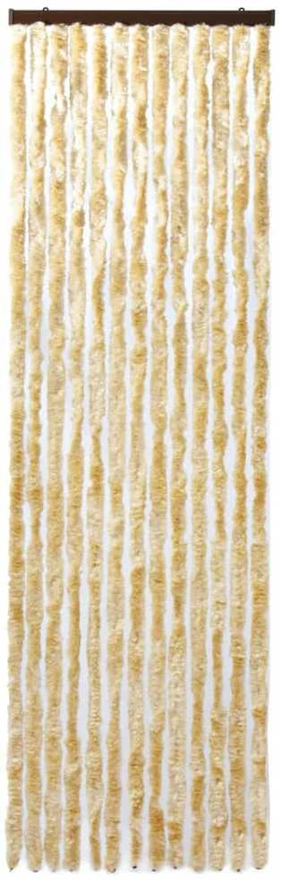 Užuolaida nuo vabzdžių, smėlio spalvos, 90x200cm, šenilis