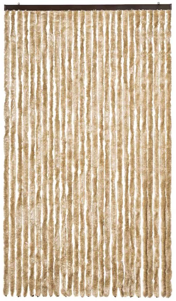 Užuolaida nuo vabzdžių, smėlio spalvos, 118x220cm, šenilis