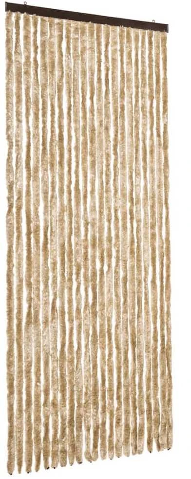 Užuolaida nuo vabzdžių, smėlio spalvos, 90x200cm, šenilis