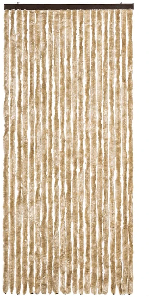 Užuolaida nuo vabzdžių, smėlio spalvos, 90x200cm, šenilis