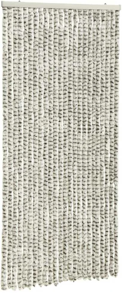 Užuolaida nuo vabzdžių, šviesi/tamsi pilka, 100x220cm, šenilis