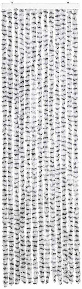 Užuolaida nuo vabzdžių, šviesi/tamsi pilka, 56x185cm, šenilis
