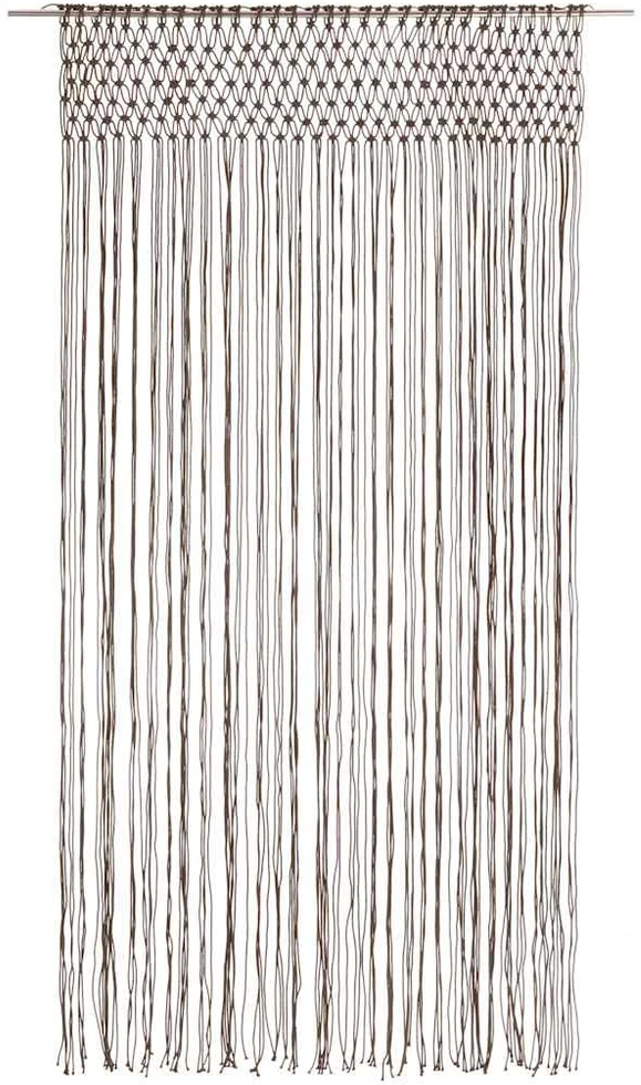 Užuolaida, taupe spalvos, 140x240cm, medvilnė, makrame stilius