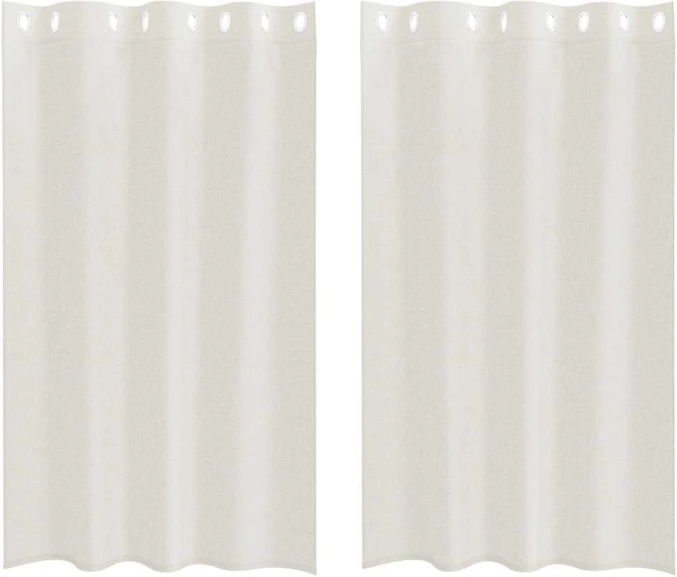 Voile Užuolaida 2 vnt. Kreminė 175 x 140 cm Poliesteris
