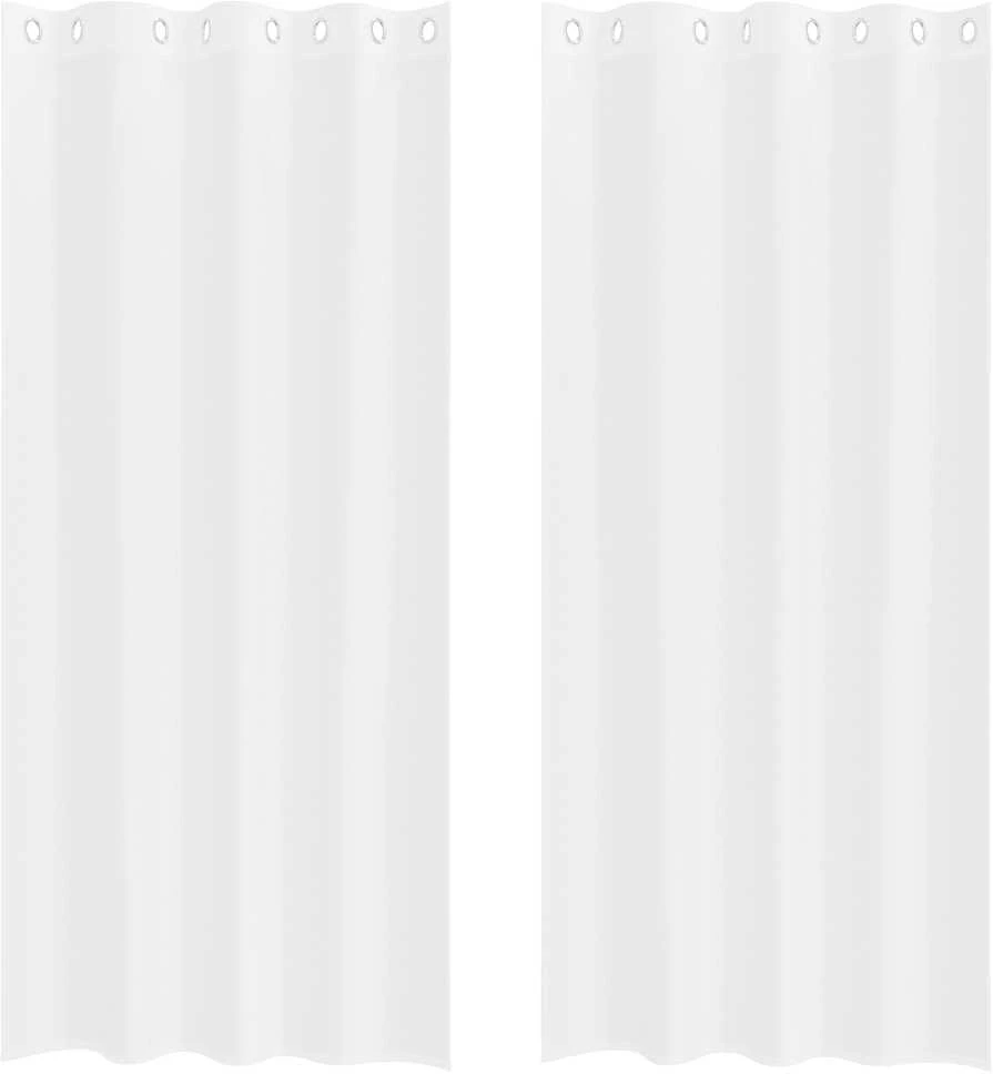Voile Užuolaida 2 vnt. Balta 245 x 140 cm Poliesteris