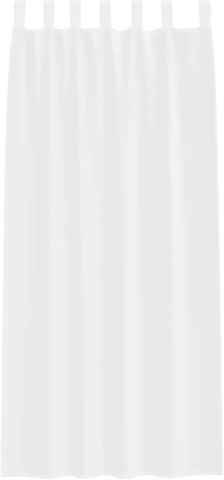 Voile Užuolaida 2 vnt. Balta 245 x 140 cm Poliesteris