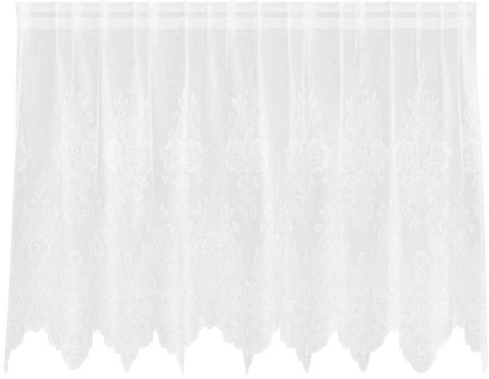 Nėrinių Užuolaida Balta 100 x 200 cm Poliesteris