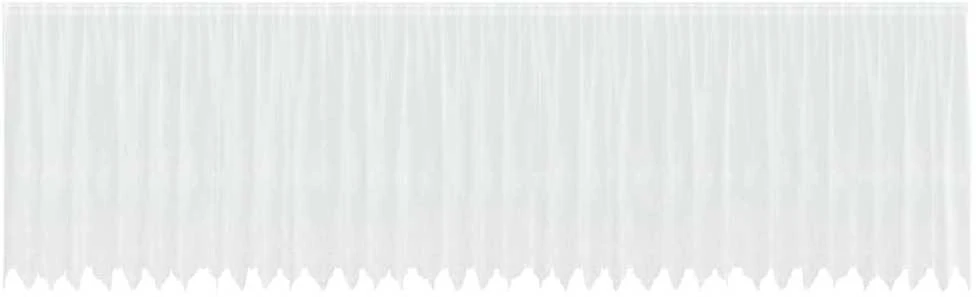 Nėrinių Užuolaida Balta 180 x 900 cm Poliesteris
