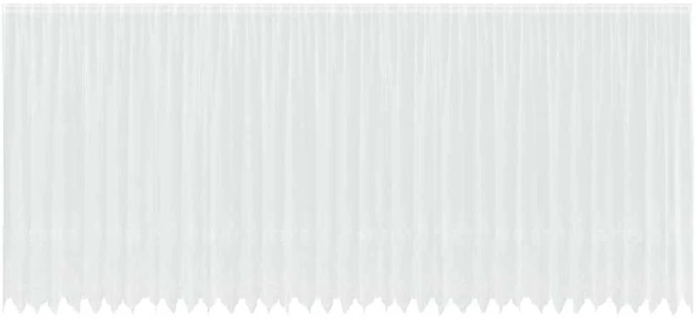 Nėrinių Užuolaida Balta 220 x 900 cm Poliesteris