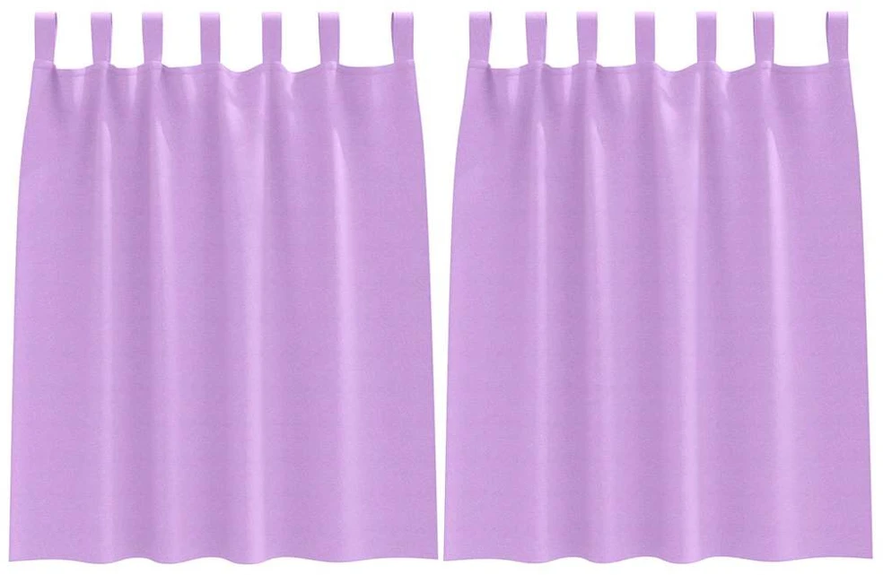 Užuolaidos su žiedais, blokuojančios šviesą 2 vnt. Violetinė