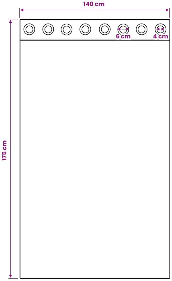 Užuolaidos su žiedais, blokuojančios šviesą 2 vnt. Smėlio