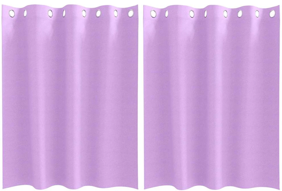 Užuolaidos su žiedais, blokuojančios šviesą 2 vnt. Violetinė