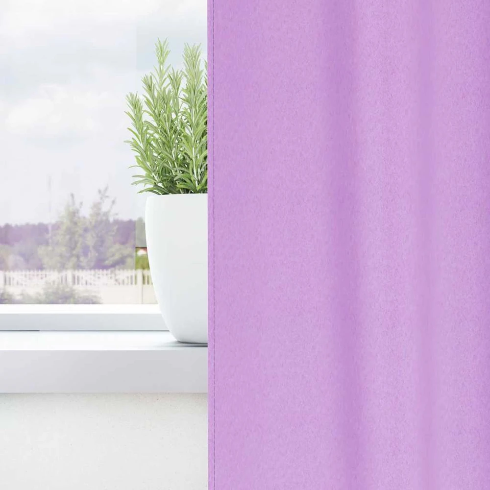 Užuolaidos su žiedais, blokuojančios šviesą 2 vnt. Violetinė