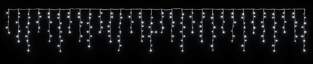 Užuolaidų girliandos 210 LED Šalta balta 500 x 72 cm