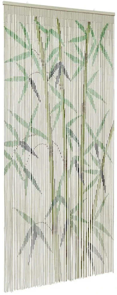 Vabzdžių užuolaida durims, bambuko raštas, 100x200 cm, bambukas