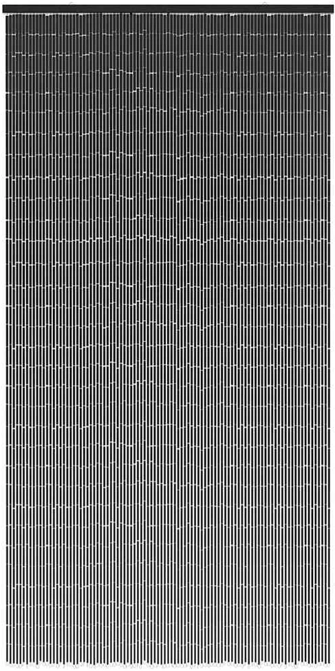 Vabzdžių užuolaida durims, tamsiai pilka, 90x220 cm, bambukas