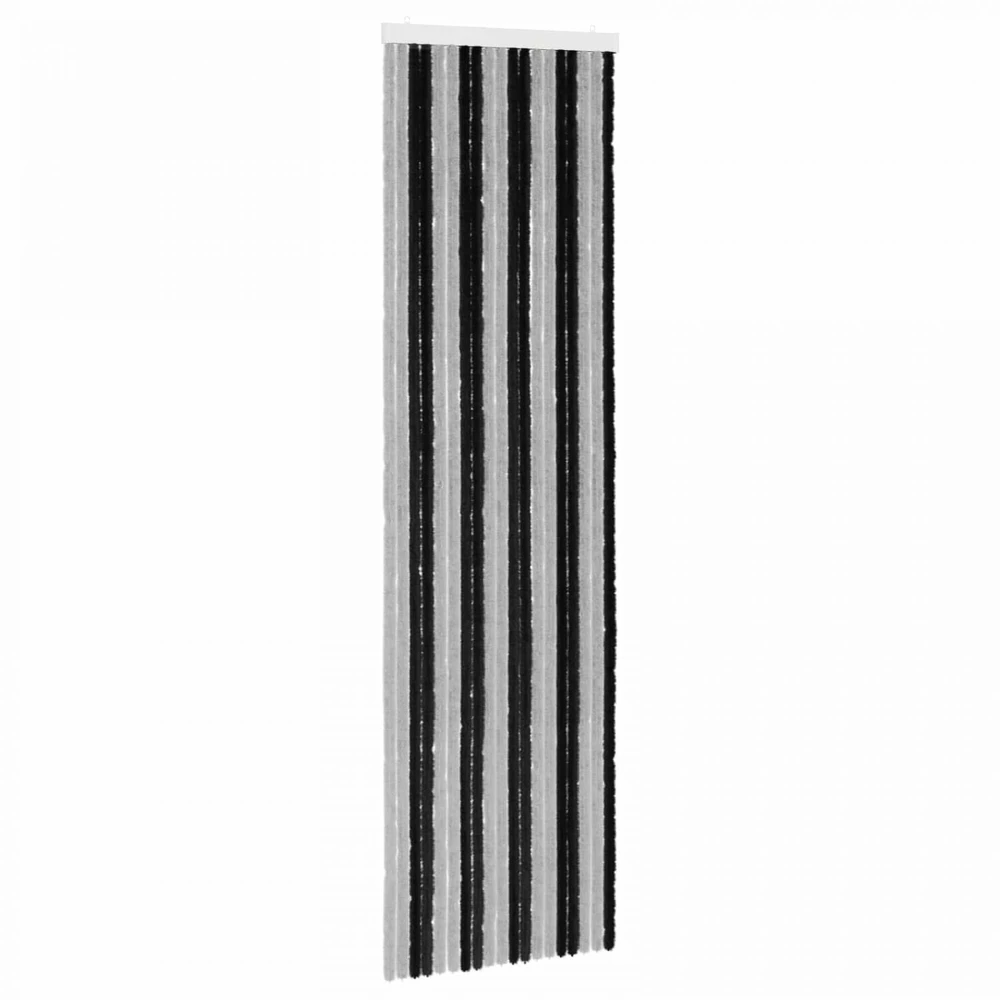 Vabzdžių Užuolaida iš Chenille Pilka ir juoda 56 x 200 cm