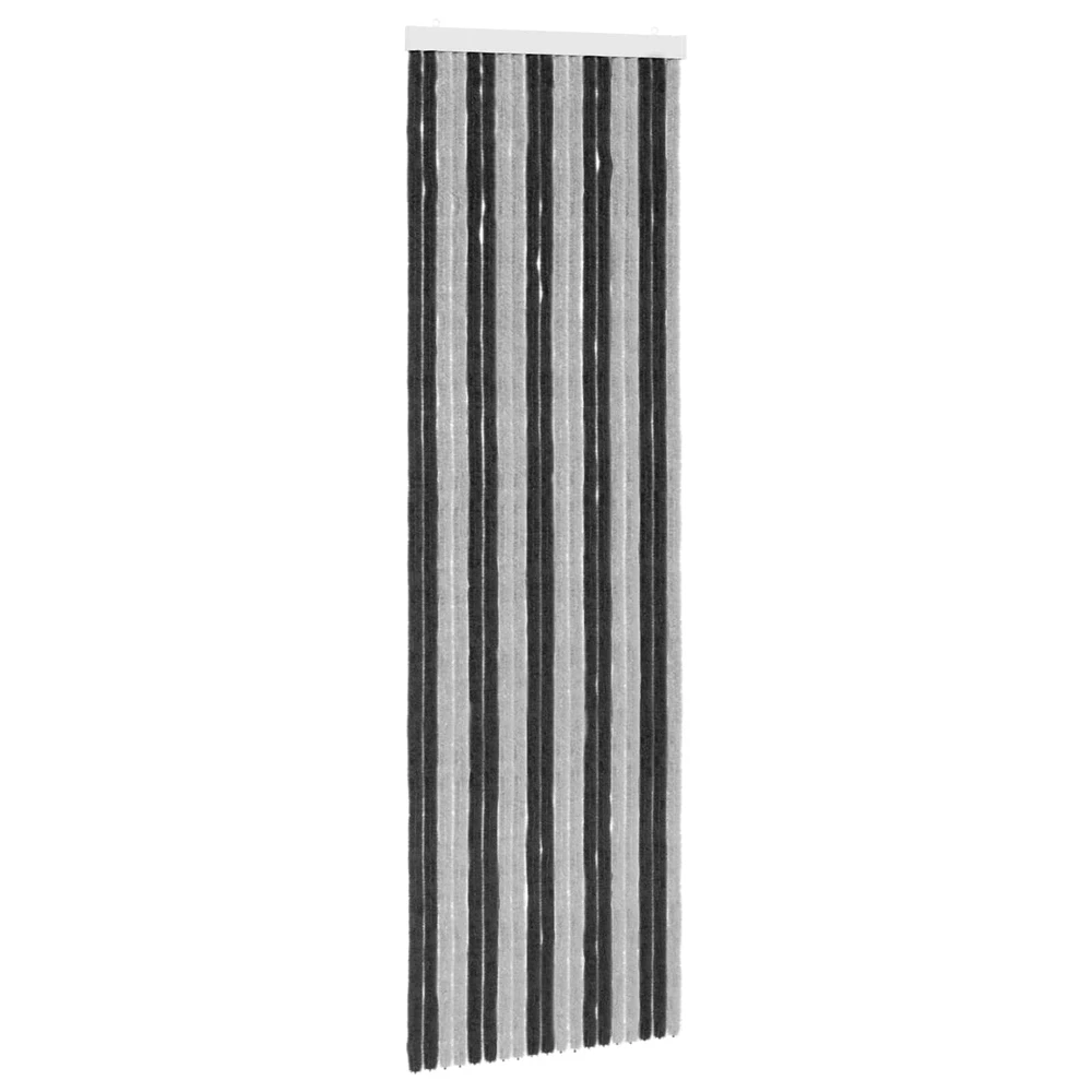 Vabzdžių Užuolaida iš Chenille Pilka ir juoda 56 x 185 cm