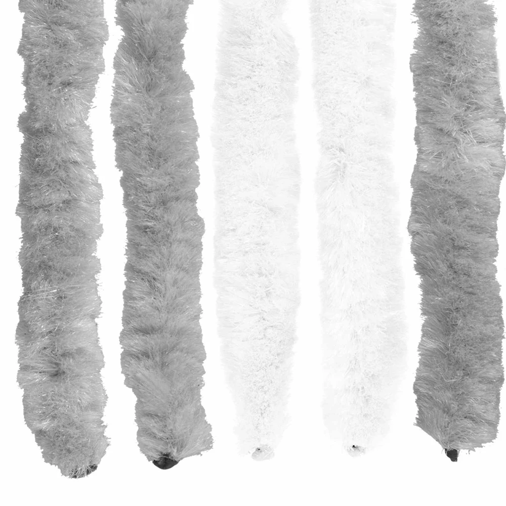 Vabzdžių Užuolaida iš Chenille Pilka ir balta 56 x 200 cm
