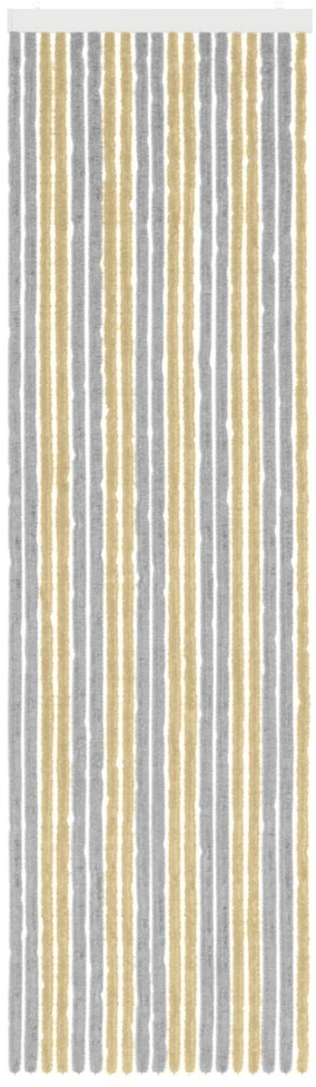 Vabzdžių Užuolaida iš Chenille Pilka ir smėlinė 56 x 200 cm