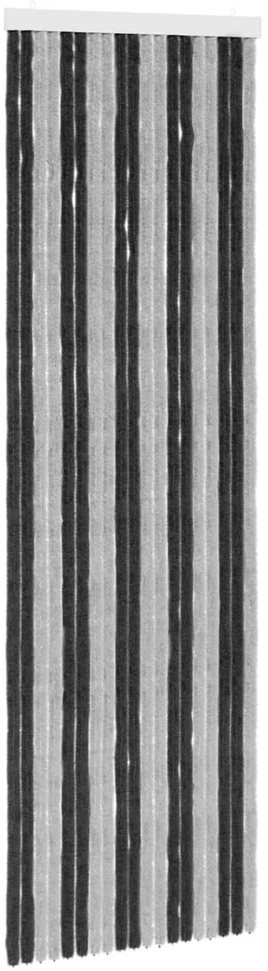 Vabzdžių Užuolaida iš Chenille Pilka ir juoda 56 x 185 cm