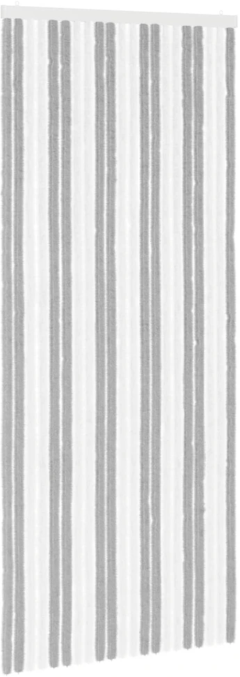Vabzdžių Užuolaida iš Chenille Pilka ir balta 90 x 220 cm