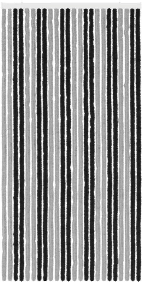 Vabzdžių Užuolaida iš Chenille Pilka ir juoda 100 x 200 cm