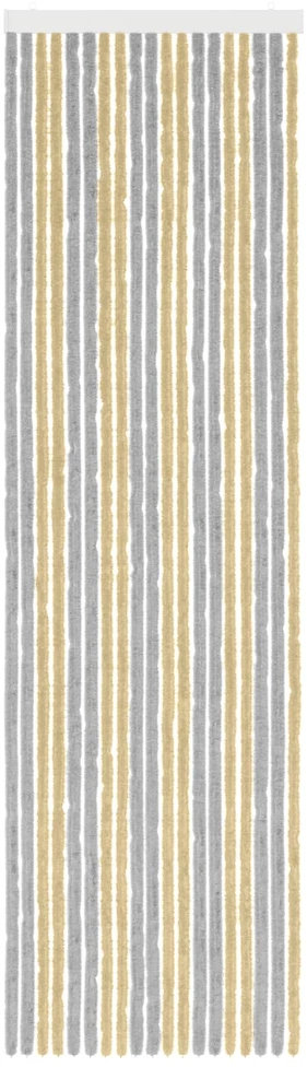 Vabzdžių Užuolaida iš Chenille Pilka ir smėlinė 56 x 200 cm