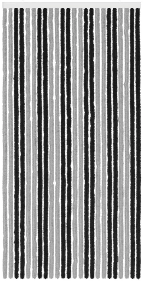 Vabzdžių Užuolaida iš Chenille Pilka ir juoda 100 x 200 cm