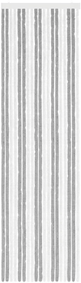 Vabzdžių Užuolaida iš Chenille Pilka ir balta 56 x 200 cm
