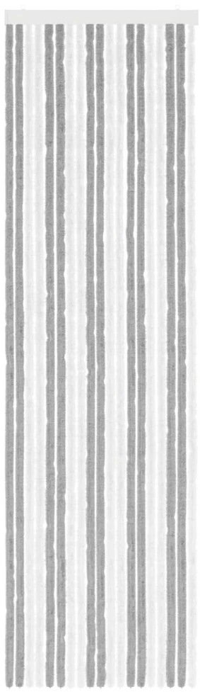 Vabzdžių Užuolaida iš Chenille Pilka ir balta 56 x 200 cm