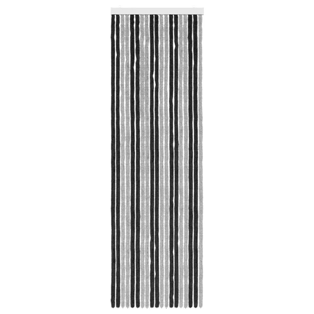 Vabzdžių Užuolaida iš Chenille Pilka ir juoda 56 x 185 cm