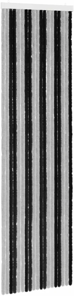 Vabzdžių Užuolaida iš Chenille Pilka ir juoda 56 x 200 cm