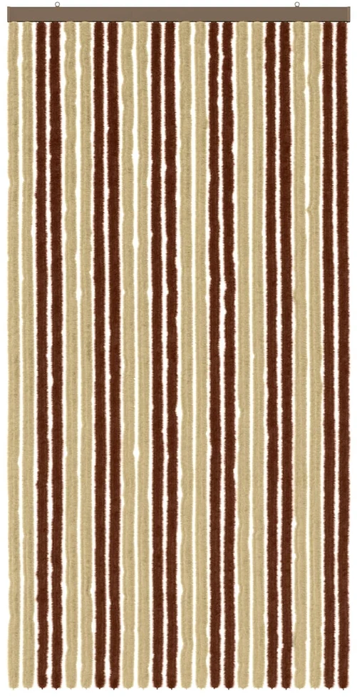 Vabzdžių Užuolaida iš Chenille Ruda ir beigė 100 x 200 cm