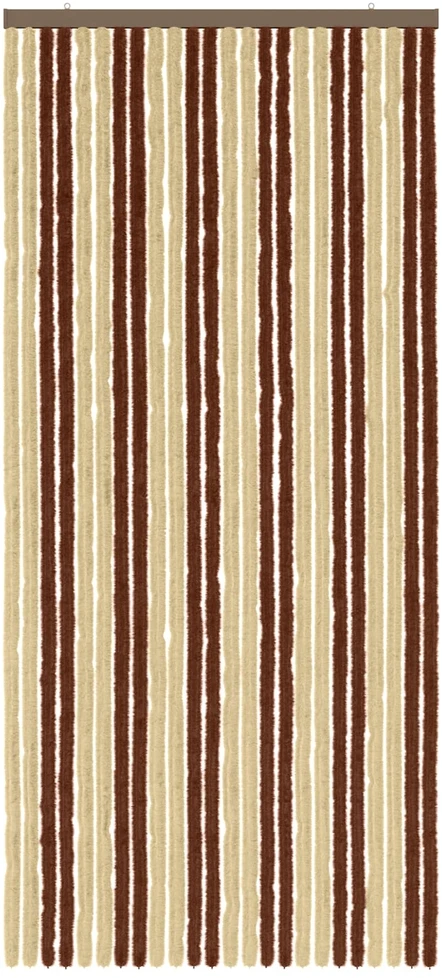 Vabzdžių Užuolaida iš Chenille Ruda ir beigė 100 x 220 cm