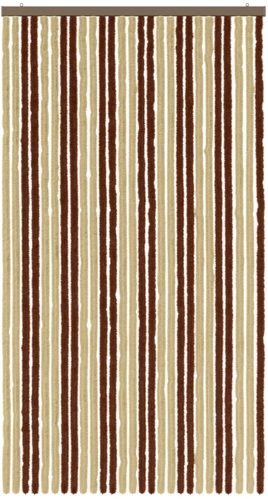 Vabzdžių Užuolaida iš Chenille Ruda ir beigė 118 x 220 cm