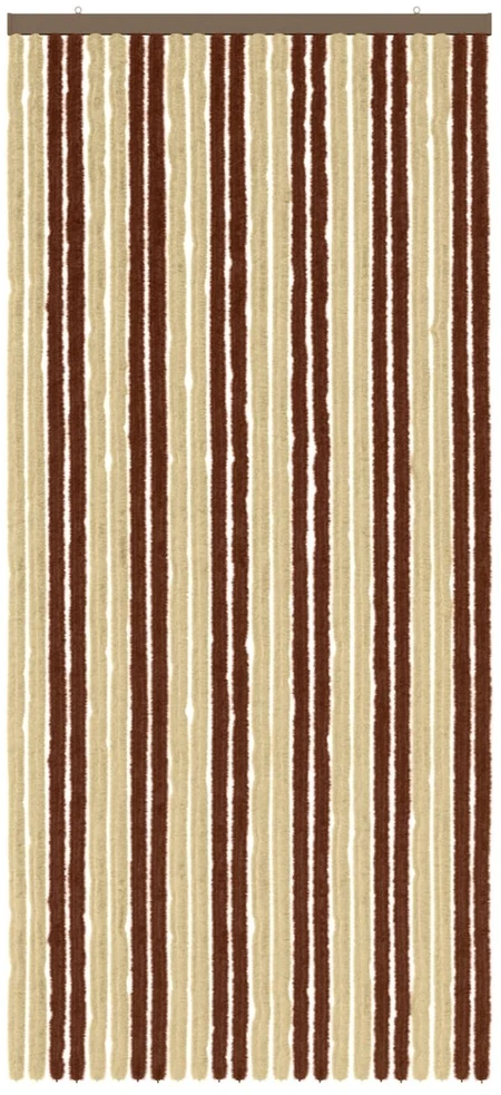 Vabzdžių Užuolaida iš Chenille Ruda ir beigė 100 x 220 cm