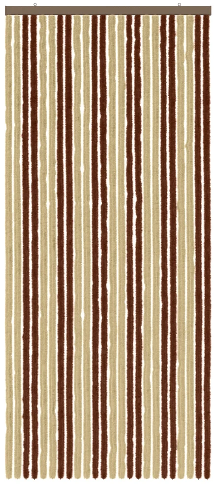 Vabzdžių Užuolaida iš Chenille Ruda ir beigė 100 x 230 cm