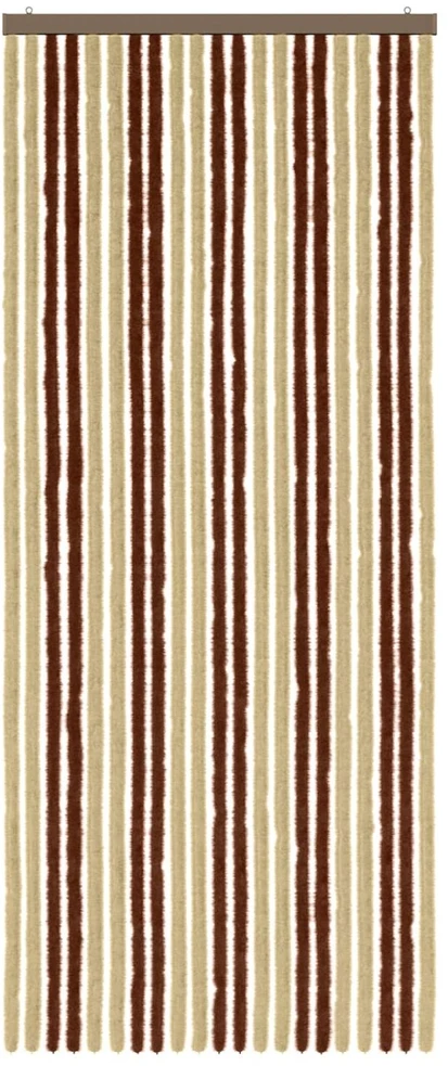 Vabzdžių Užuolaida iš Chenille Ruda ir beigė 90 x 220 cm